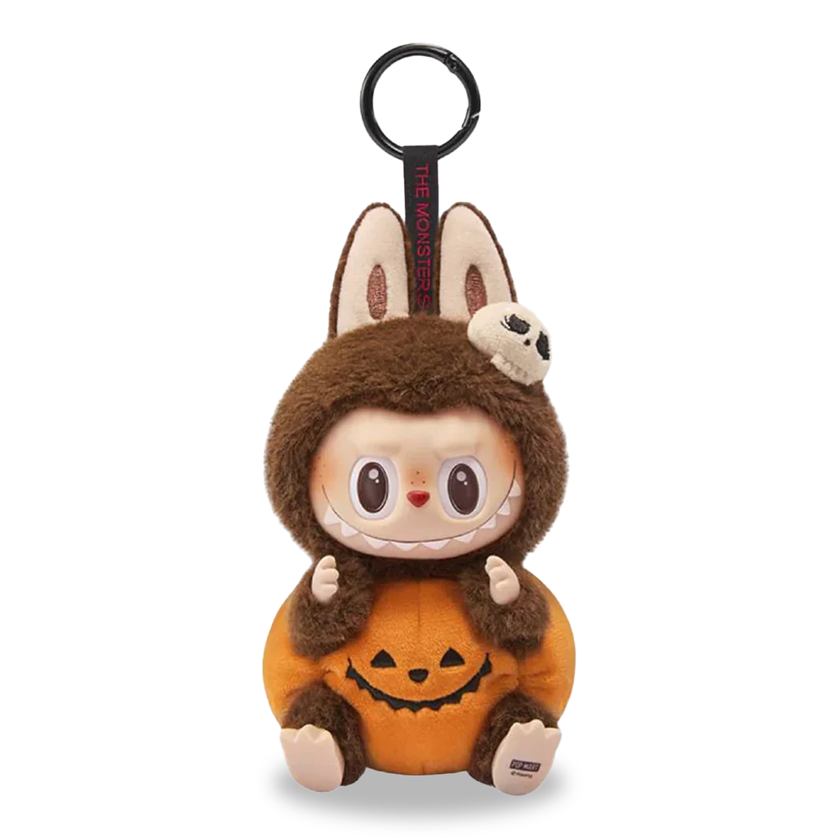 Pop Mart Labubu Happy Halloween Party Series-Sitting Pumpkin Vinyl Plush Pendant