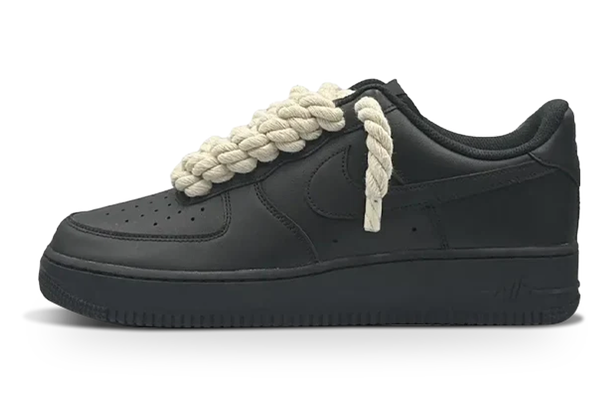Nike Air Force 1 Rope Laces Black Beige (AF1ROPE-BLK-BGE)