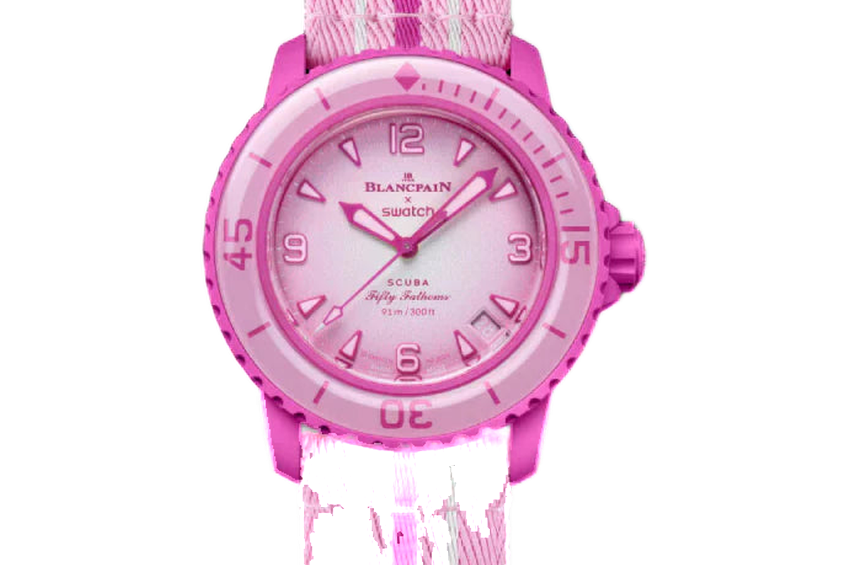 Swatch X Blancpain Fifty Fathoms Pink Ocean (SO35P400)