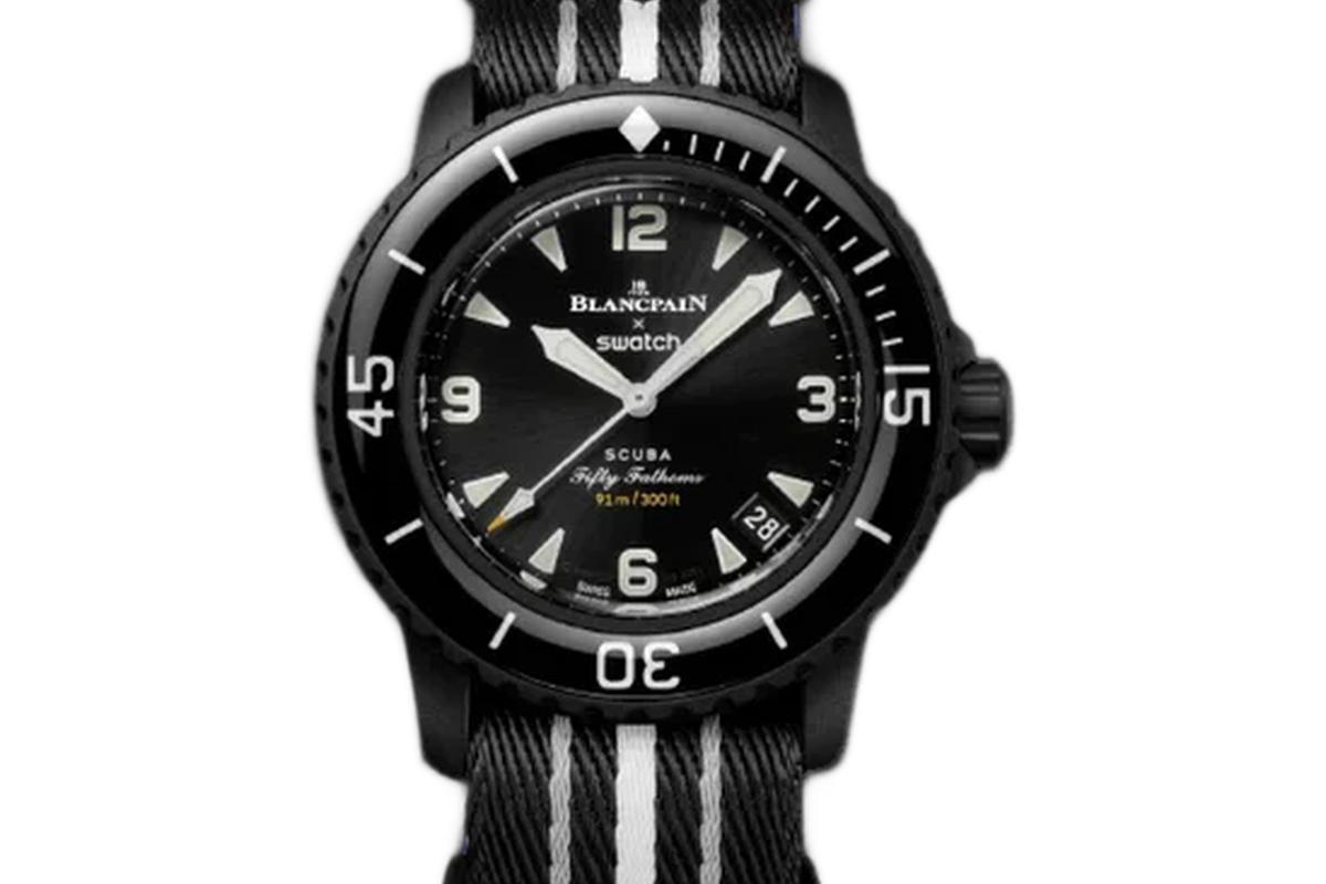 Swatch X Blancpain Fifty Fathoms "Ocean of Storms" (SO35B400)