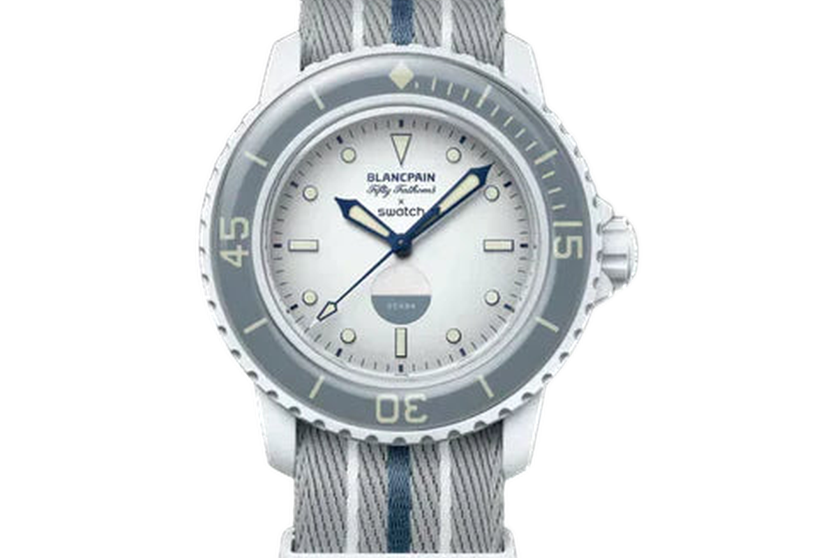 Swatch X Blancpain Fifty Fathoms Antartic Ocean (SO35S100)