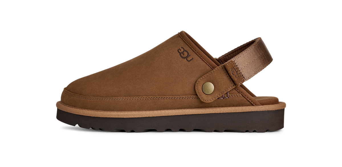 UGG Goldencoast Clog II Nubuck Dark Chestnut