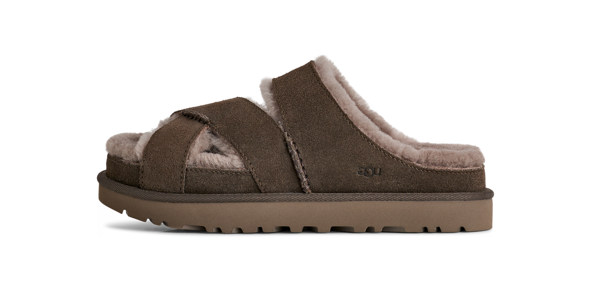 UGG Greenport Cross Strap Slide Dense Smoke (Women's)
