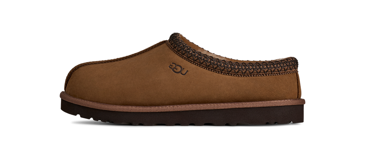 UGG Tasman II Nubuck Slipper Dark Chestnut