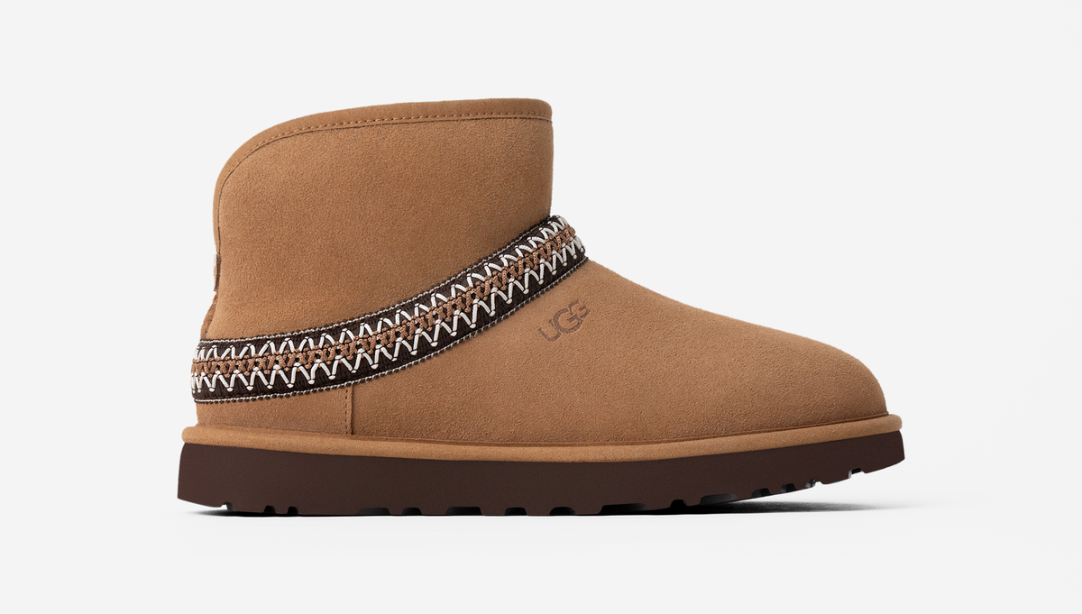 UGG Classic Mini Crescent Chestnut (Women's) | 1158262-CHE