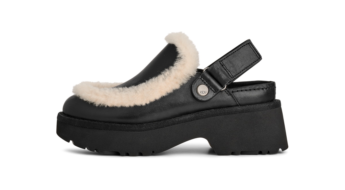 UGG Esmee Leather Clog Black (Women's)