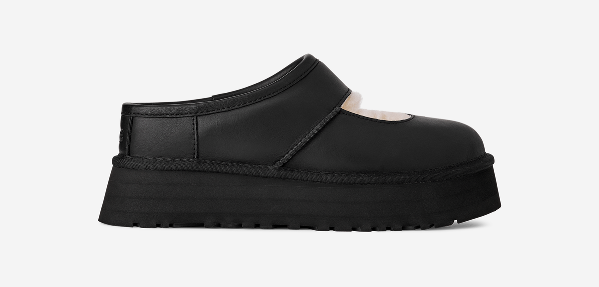 UGG Bea Mary Jane Leather Black (Women's) | 1172871-BLK
