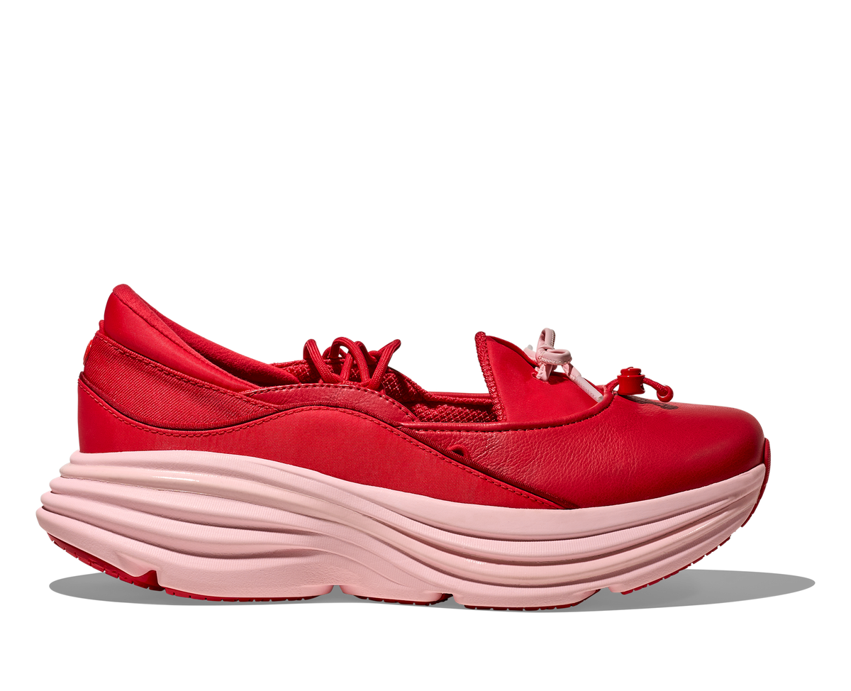 Hoka One One Bondi Mary Jane Cerise Rose Tea