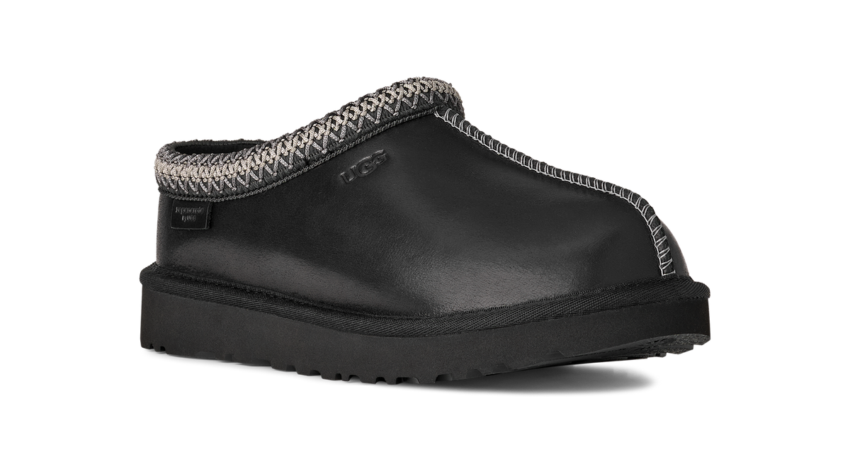 UGG Tasman LTHR Regen Slipper Black (Women's)