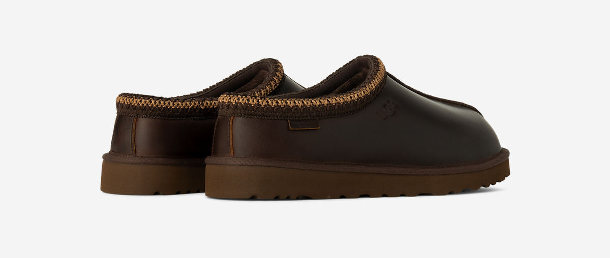 UGG Tasman LTHR Regen Slipper Ironwood | 1163890-IWD
