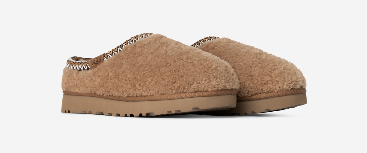 UGG Tasman Maxi Curly Slipper Chestnut (Women's) | 1158356-CHE