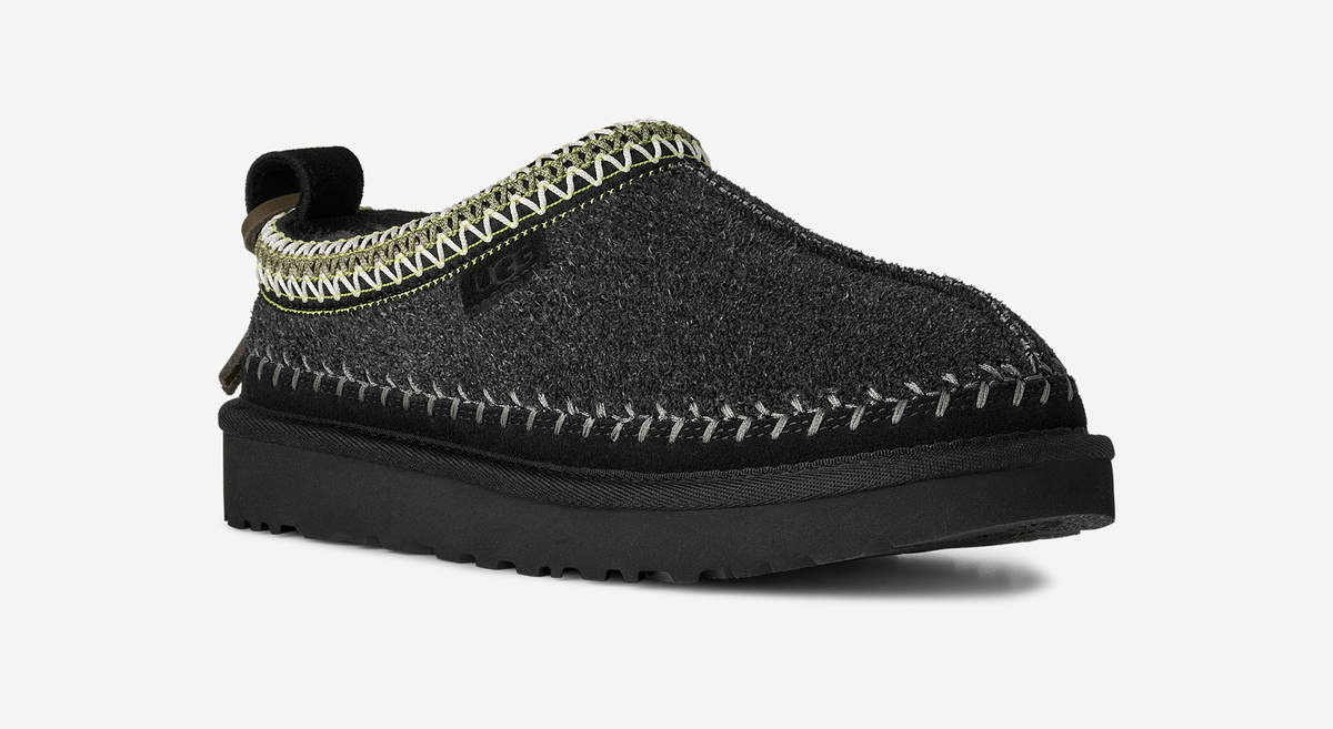UGG Tasman Biarritz Slipper Black (Women's) | 1171444-BLK