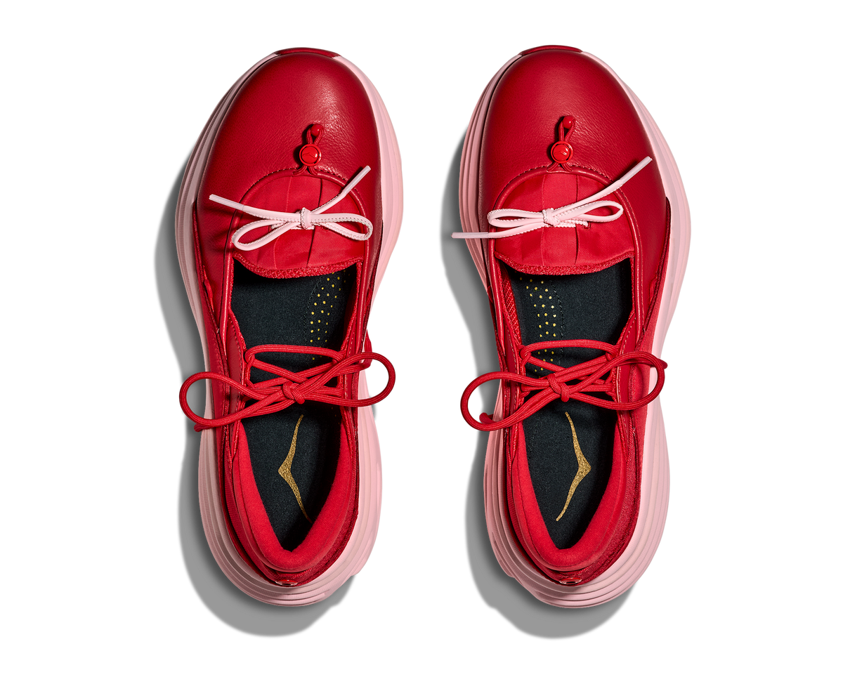 Hoka One One Bondi Mary Jane Cerise Rose Tea