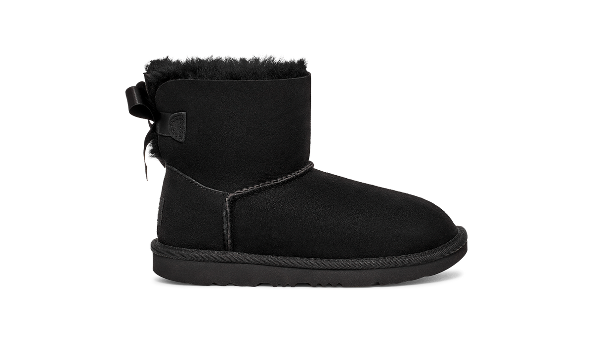 UGG Mini Bailey Bow II Boot Black (Kids)