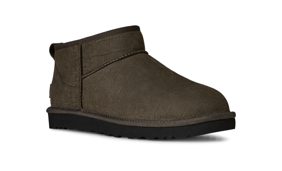 UGG Classic Ultra Mini Embossed Boot Dense Smoke