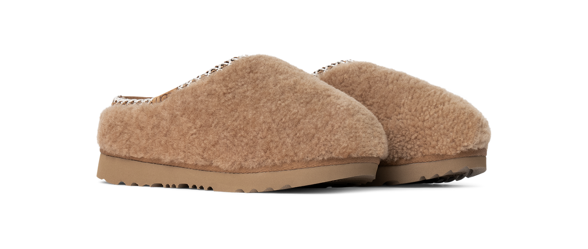 UGG Tasman Maxi Curly Slipper Chestnut (Kids)