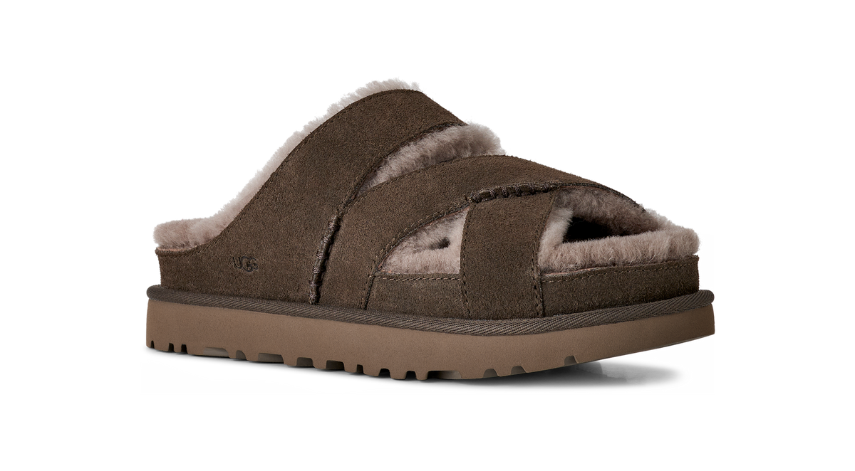UGG Greenport Cross Strap Slide Dense Smoke (Women's)