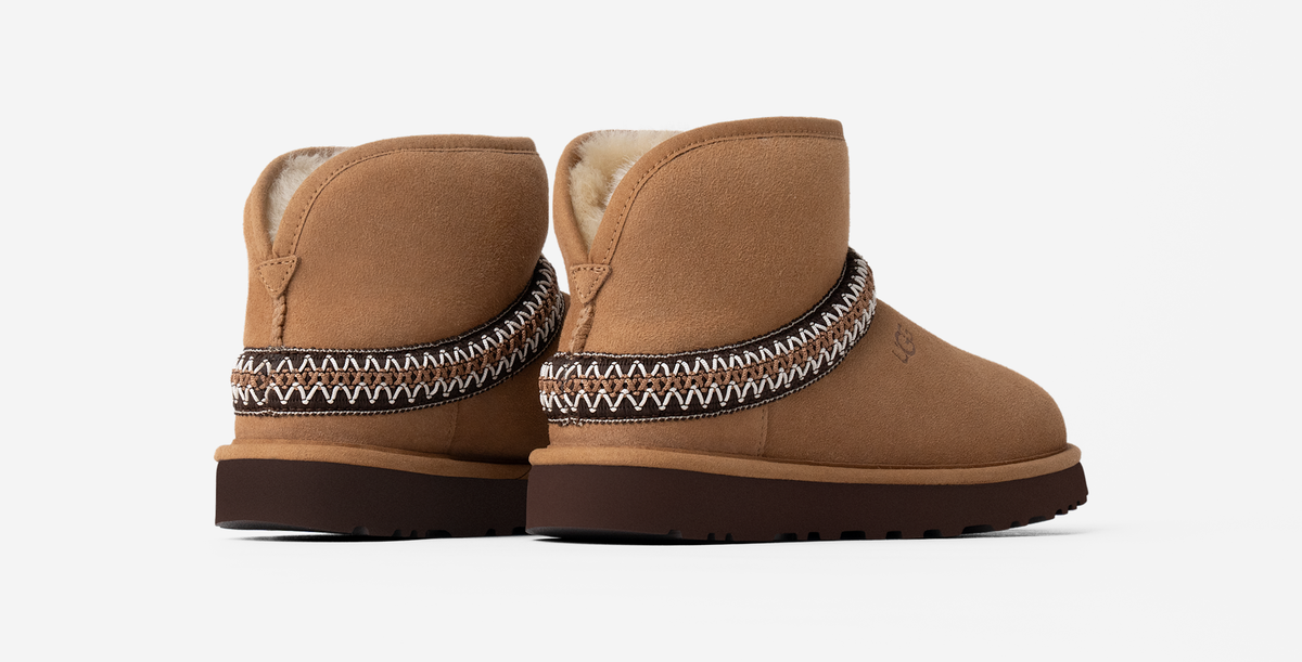 UGG Classic Mini Crescent Chestnut (Women's) | 1158262-CHE