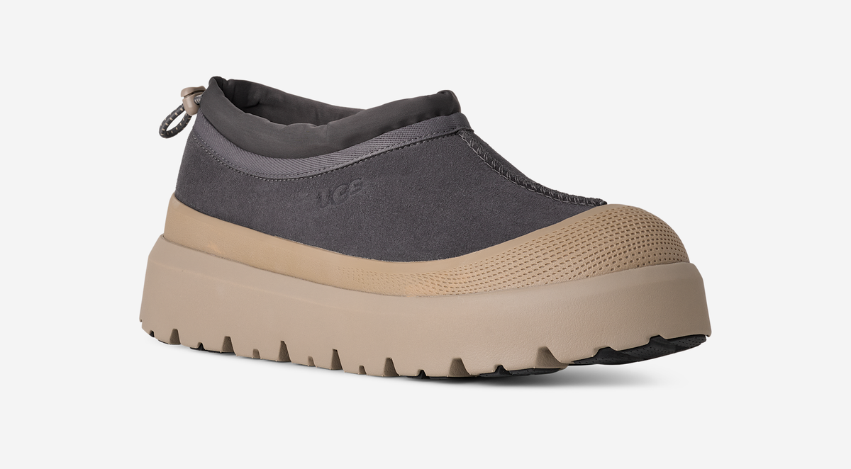 UGG Tasman Weather Hybrid Slipper Obsidian Cobble Grey | 1144096-OBB