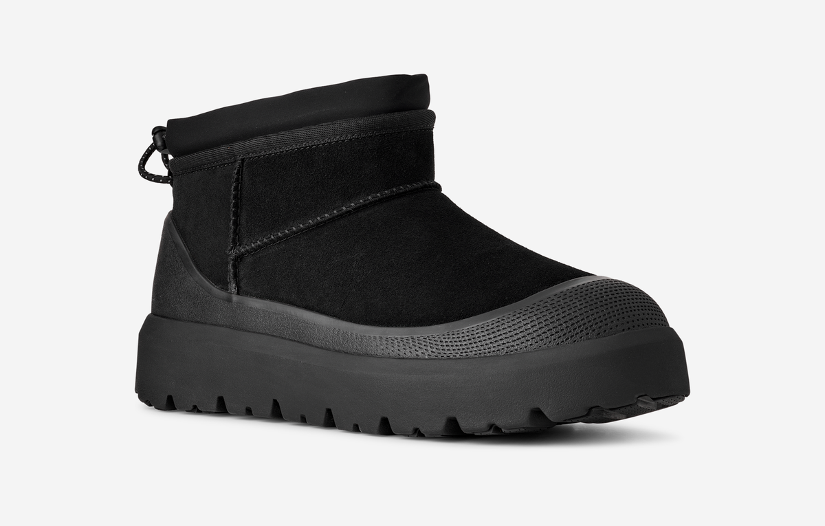 UGG Classic Ultra Mini Weather Hybrid Boot Black | 1174196-BBLC