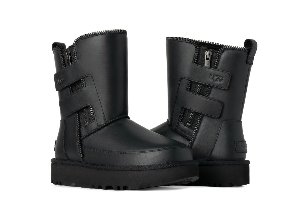 UGG Classic Short Moto Boot Black (Women's)