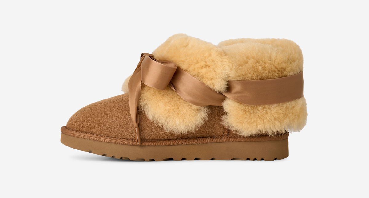 UGG Bailey Tie Boot Chestnut (Women's) | 1171530-CHE