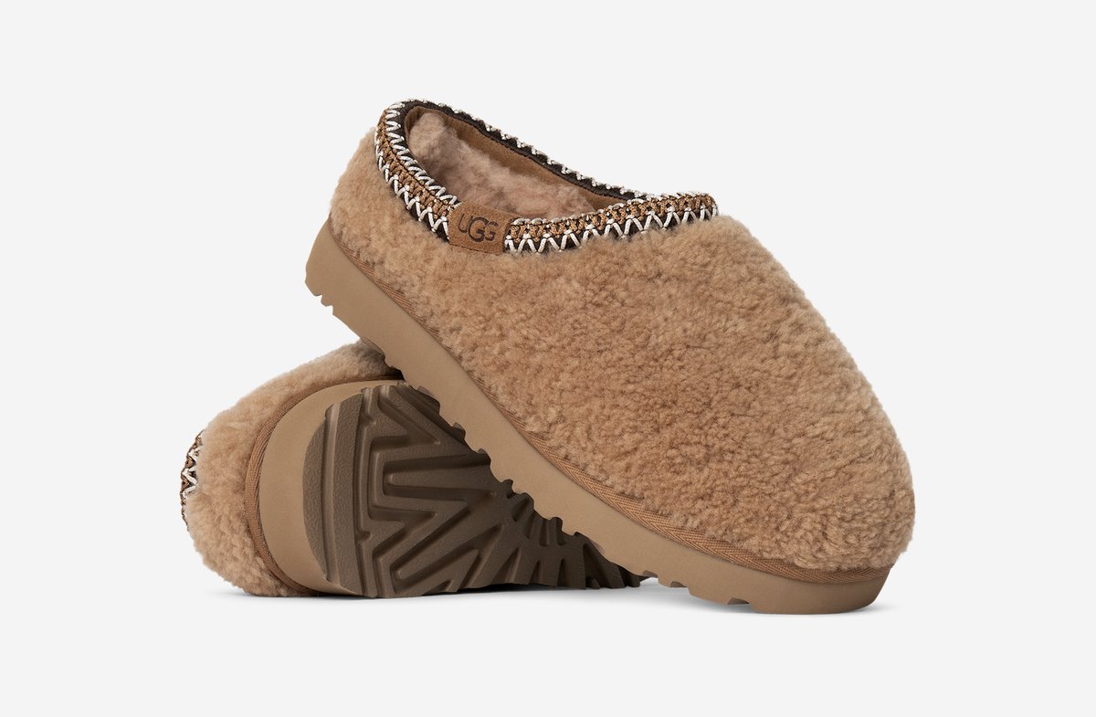 UGG Tasman Maxi Curly Slipper Chestnut (Women's) | 1158356-CHE