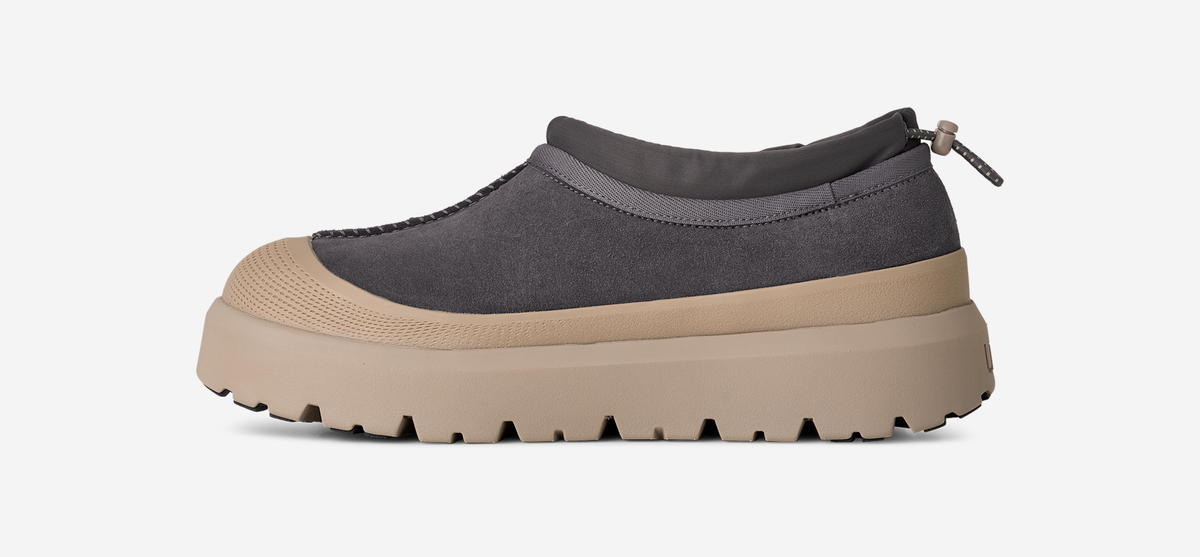 UGG Tasman Weather Hybrid Slipper Obsidian Cobble Grey | 1144096-OBB