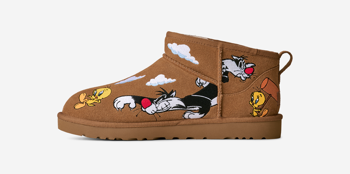 UGG Classic Ultra Mini Boot Palace x Looney Tunes Chestnut
