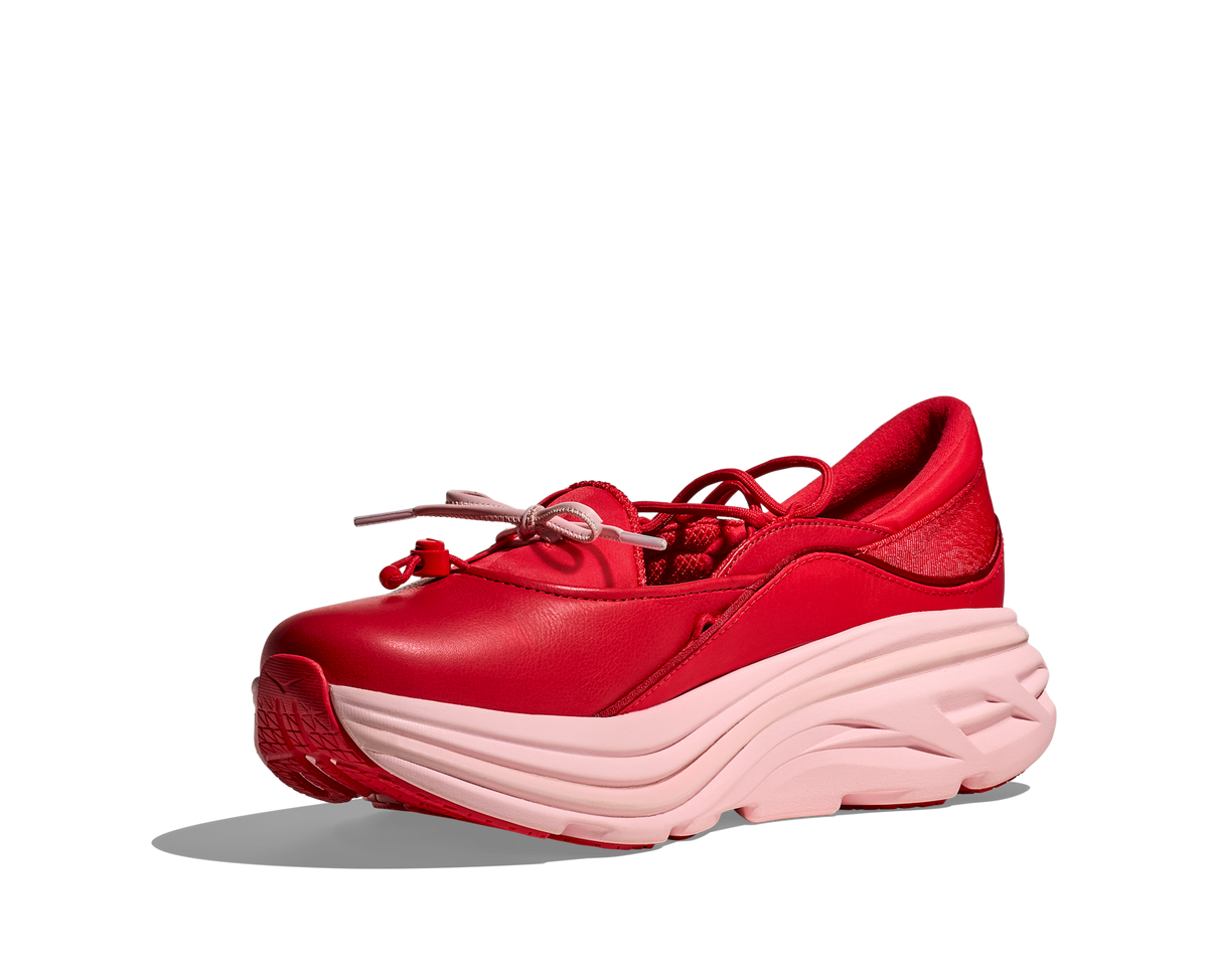 Hoka One One Bondi Mary Jane Cerise Rose Tea