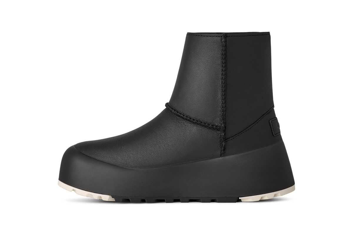 UGG Classic StreetScape Leather Boot Black Jasmine (Women's)