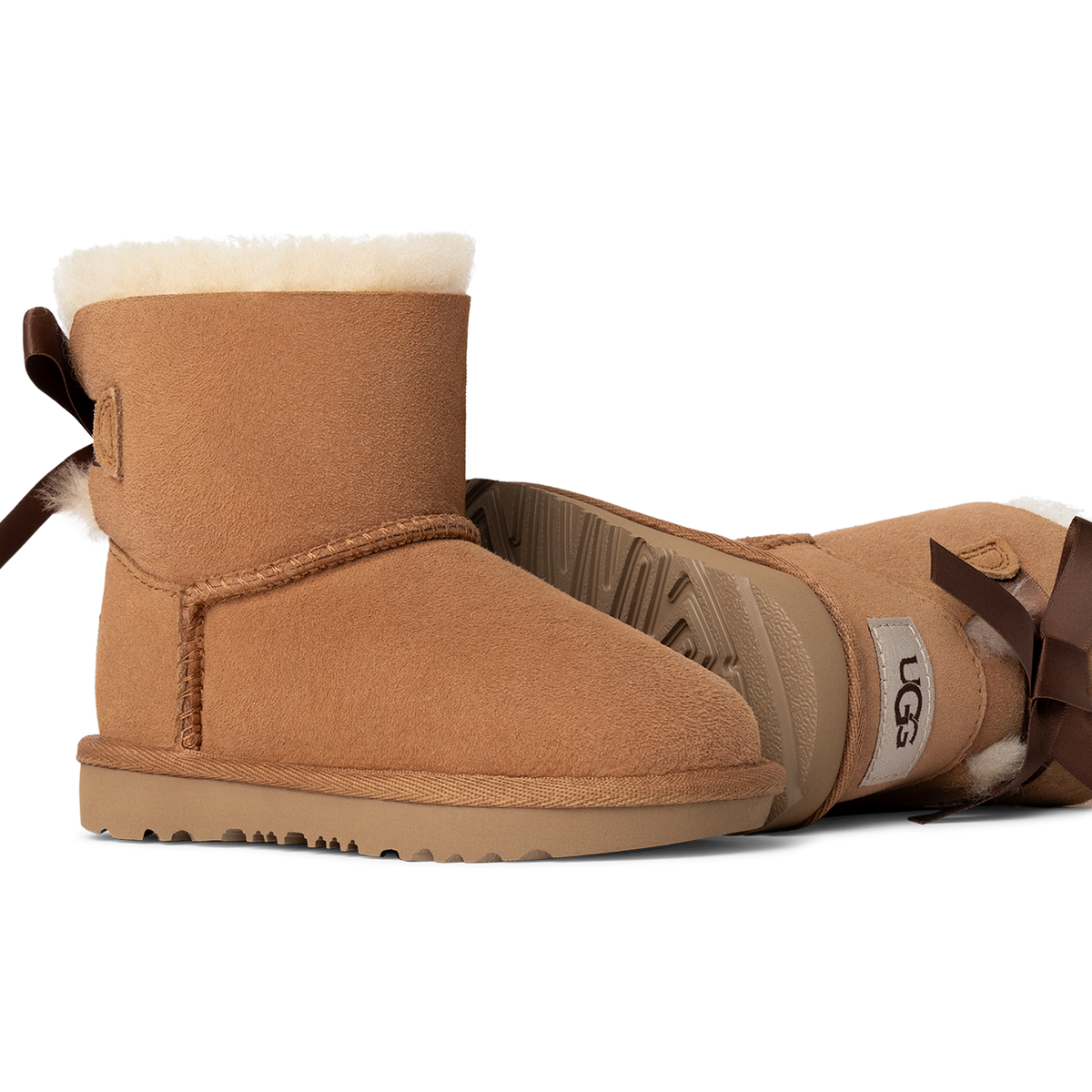 UGG Mini Bailey Bow II Boot Chestnut (Toddler)