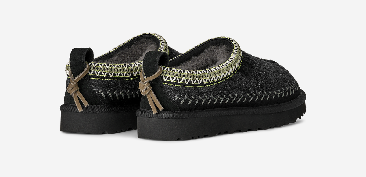 UGG Tasman Biarritz Slipper Black (Women's) | 1171444-BLK
