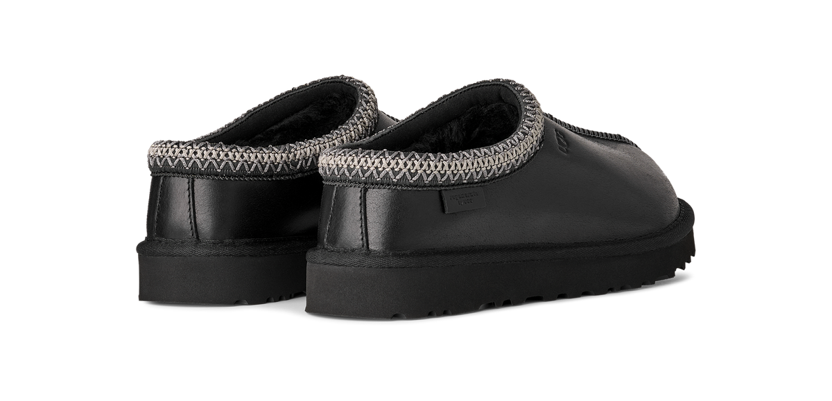 UGG Tasman LTHR Regen Slipper Black (Women's)