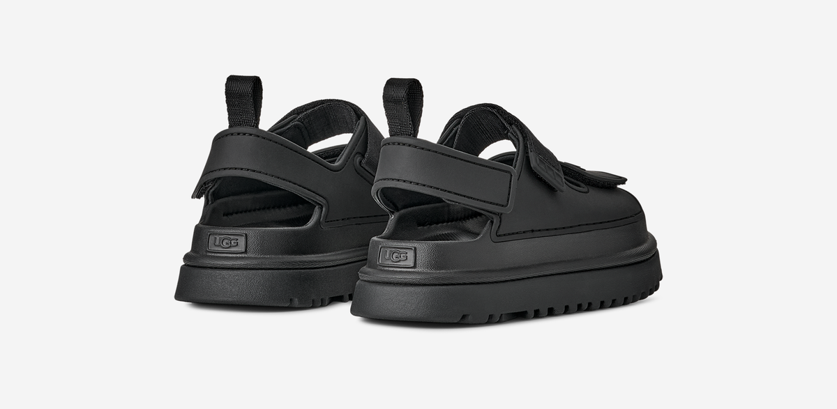 UGG GoldenGlow Sandal Black (Kids) | 1152813K-BLK