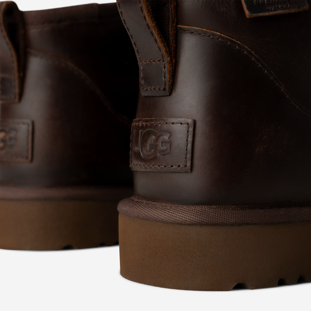 UGG Classic Ultra Mini LTHR Regen Boot Ironwood | 1158191-IWD