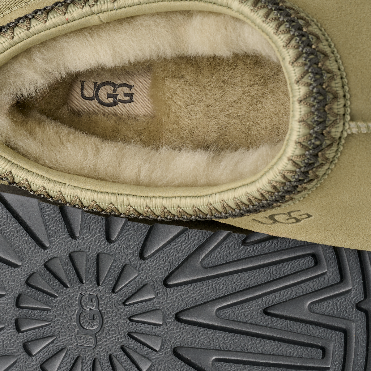 UGG Tasman II Slipper Muted Brass Magnolia Leaf | 1174671-MSMG