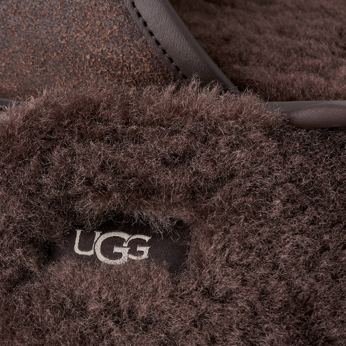 UGG Scuff Leather Distressed Slipper Dusted Cocoa | 1171294-DDC