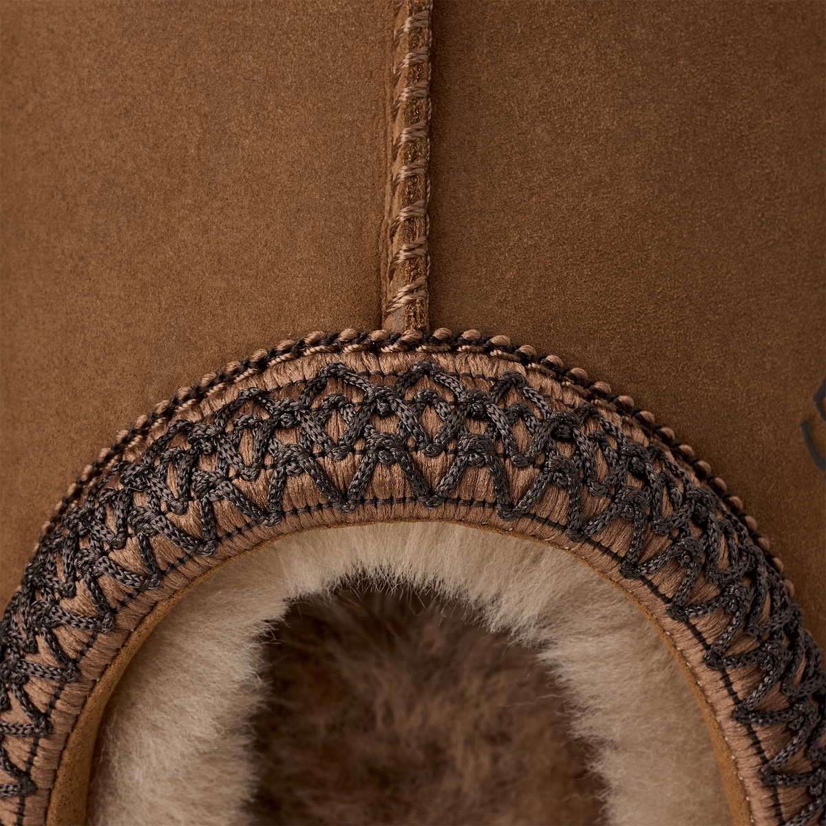 UGG Tasman II Nubuck Slipper Dark Chestnut