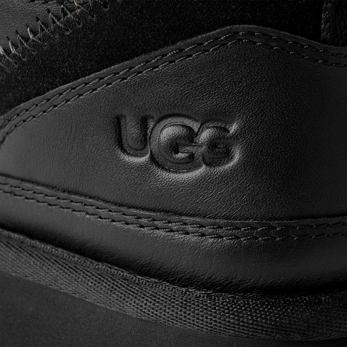 UGG Lowmel Leather Black (Women's) | 1171537-BLK