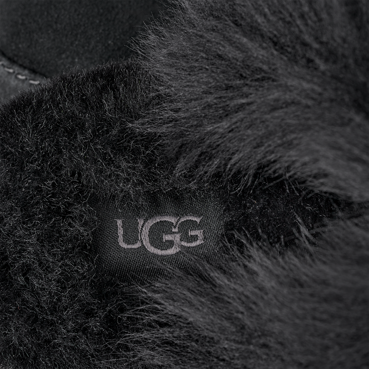 UGG Disquette Chalet Slipper Black (Women's) | 1173930-BLK