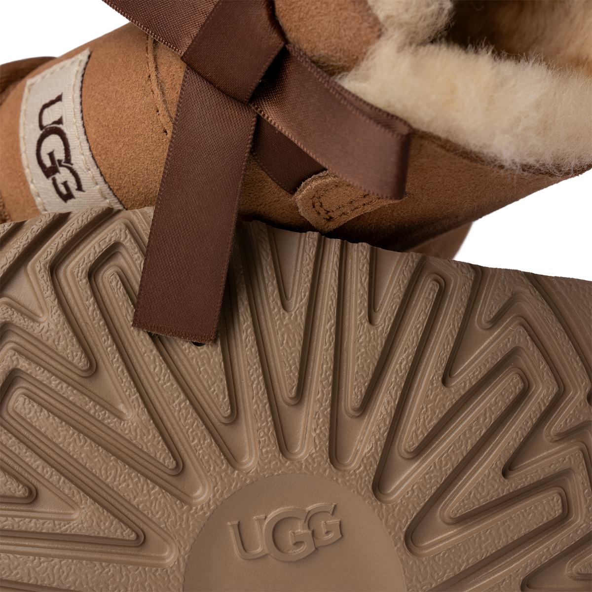 UGG Mini Bailey Bow II Boot Chestnut (Toddler)