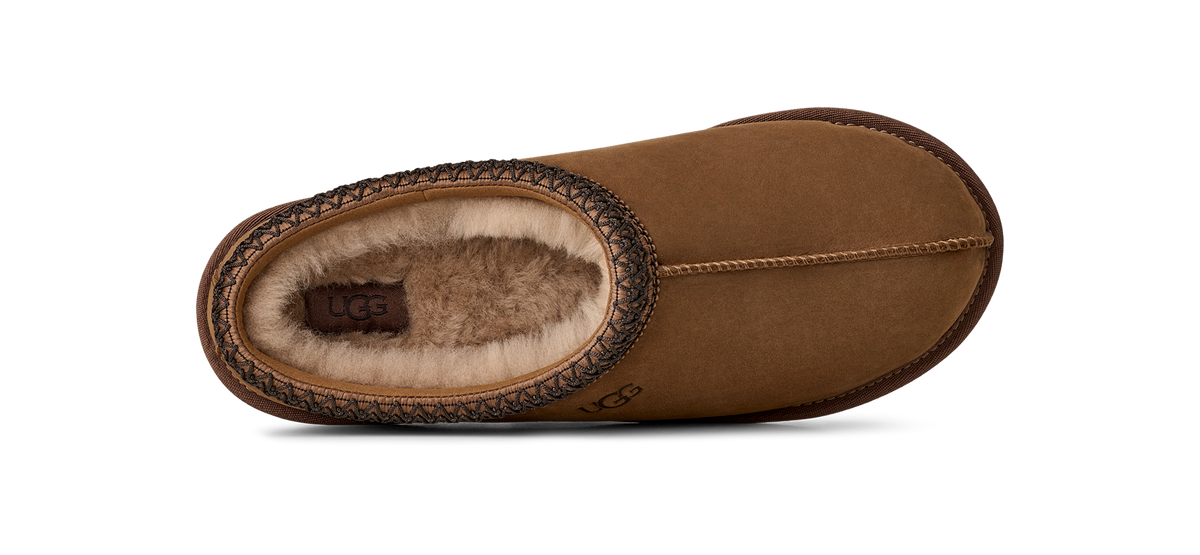 UGG Tasman II Nubuck Slipper Dark Chestnut