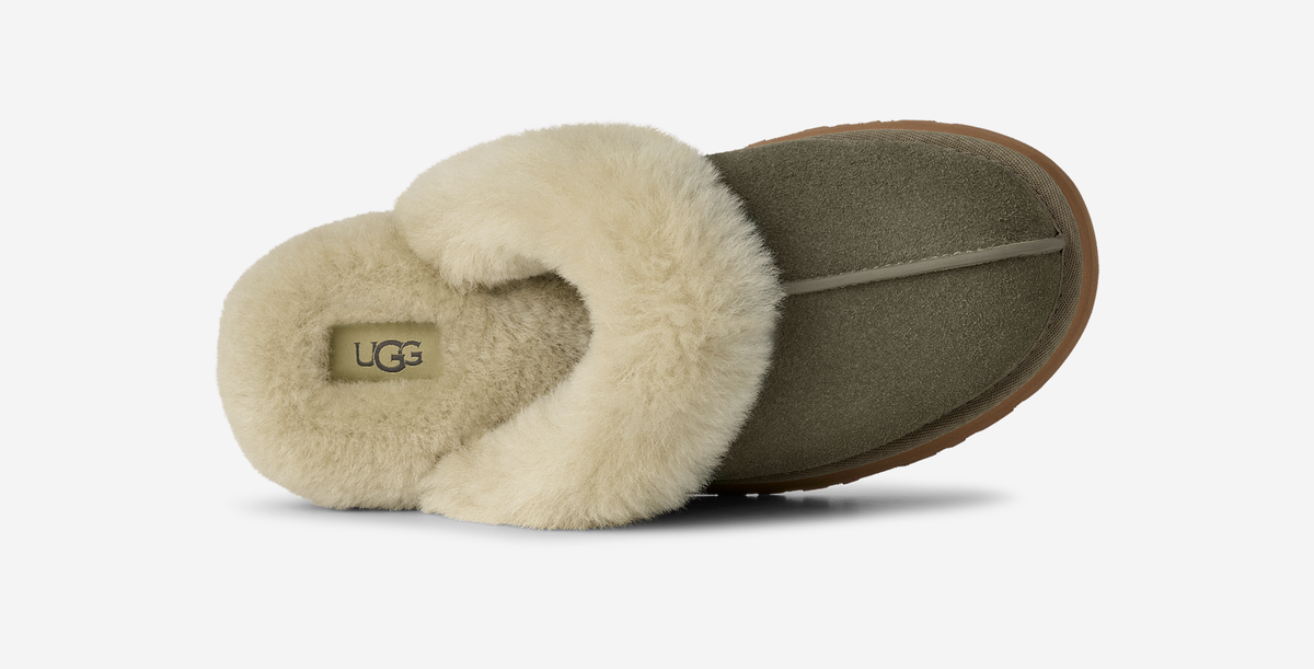 UGG Disquette Slipper Moss Green Muted Brass (Women's) | 1122550-MRNM