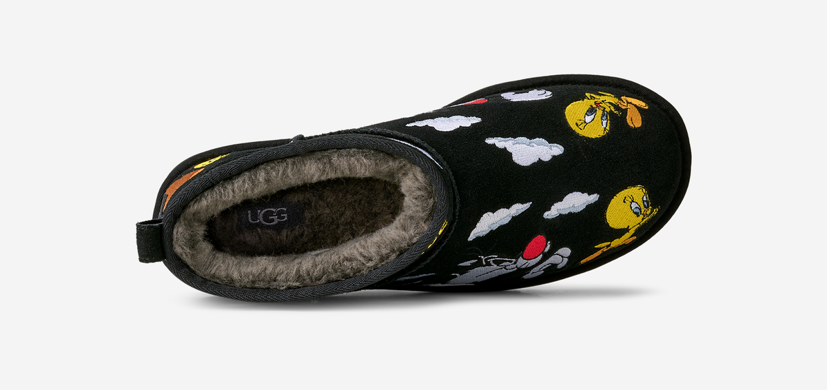 UGG Classic Ultra Mini Boot Palace x Looney Tunes Black