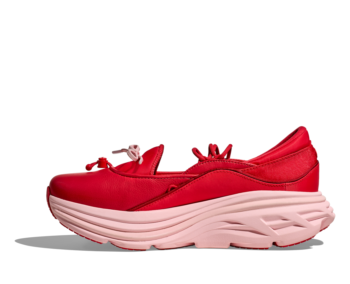 Hoka One One Bondi Mary Jane Cerise Rose Tea