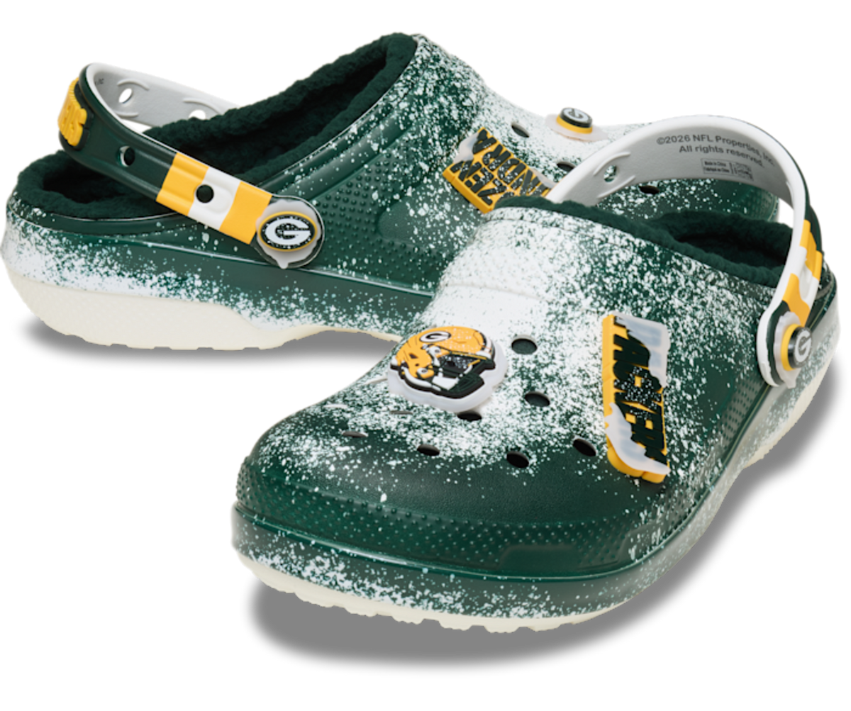 Crocs Classic Lined Clog NFL Green Bay Packers