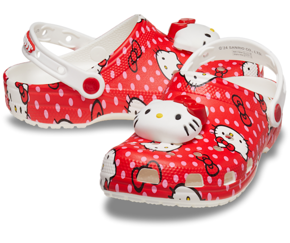 Crocs Classic Clog Hello Kitty Red Polka Dots