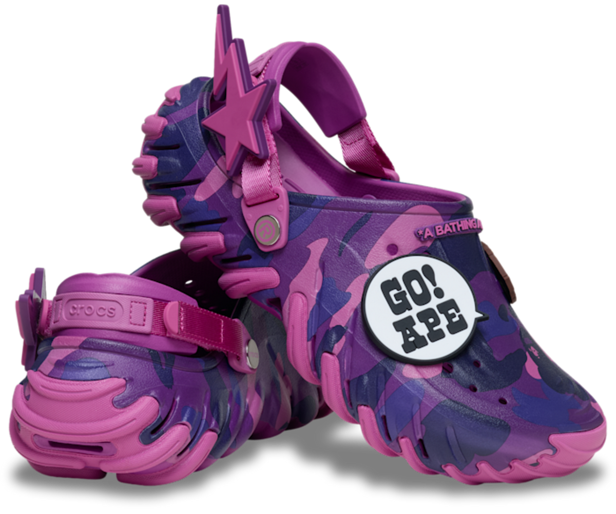 Crocs Echo RO Clog Bape Grapeberry Camo