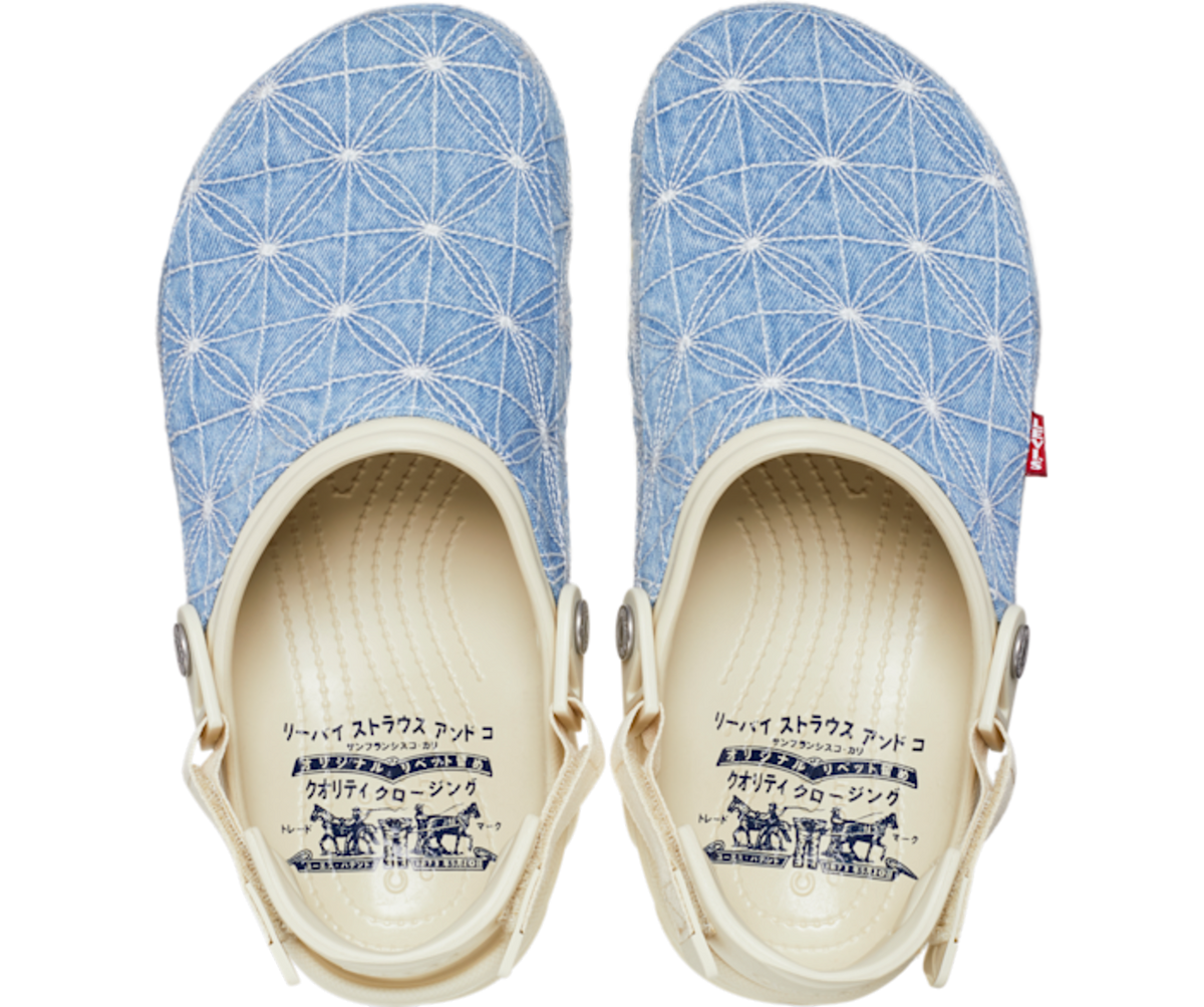 Crocs Classic All-Terrain Clog Levi's Sashiko Light Wash